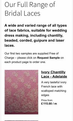 Free Lace Sample