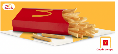free large Fries at McDonald’s