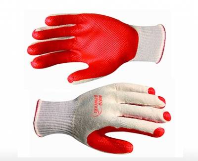 Free latex coated work gloves