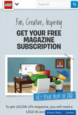 Free LEGO Magazine Subscription