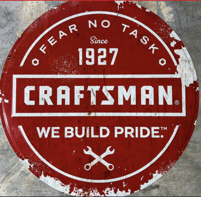 Free Limited edition CRAFTSMAN® metal sign for your workshop