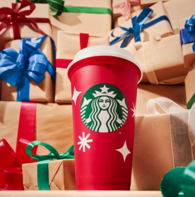 Free limited-edition Reusable Red Cup at Starbucks (Nov 17 Only)
