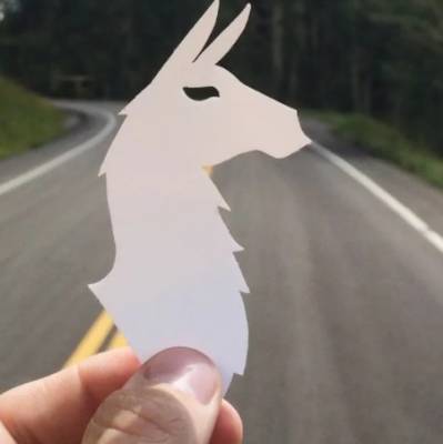 free llama sticker