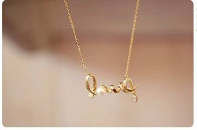 Free Love Word Necklace