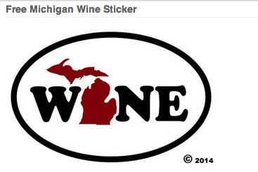 FREE Michgan Wine Sticker