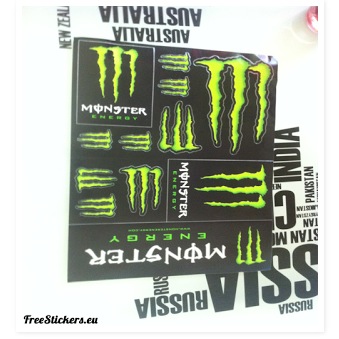 Free Monster Energy Stickers