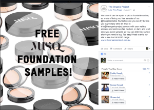 Email: Free Musq Foundation Samples