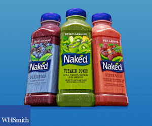 In Store: Free Naked Smoothie Drink at WHSmith Travel Stores 