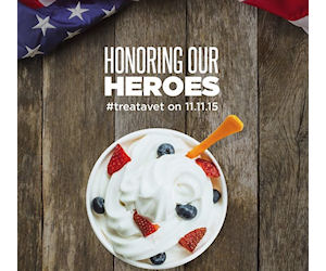 Veterans Day: Free Orange Leaf Frozen Yogurt For Military