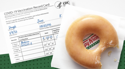 free Original Glazed® doughnut at Krispy Kreme