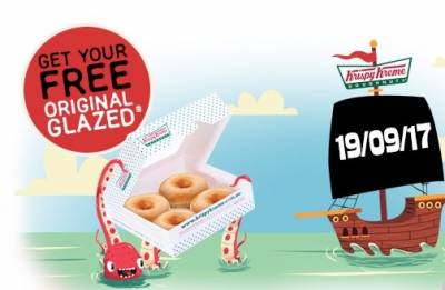 FREE Original Glazed® doughnut at KrispyKreme on 19 Sept