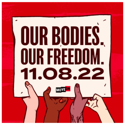 free "Our Bodies. Our Freedom." sticker!