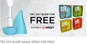 Redeem: Free Oxy Bump Natural Nasal Spray- coupon