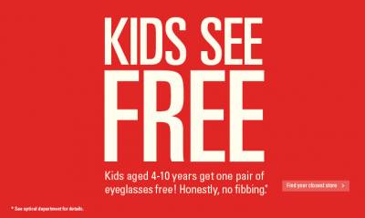 Free Pair of Glasses for Kids at Lowblaws