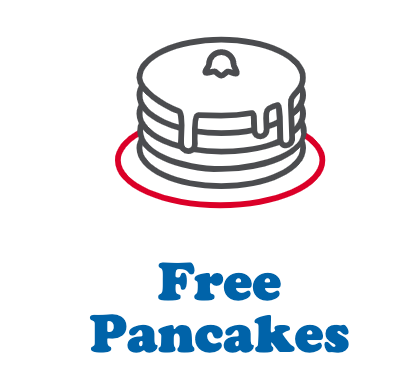 Free Pancakes at IHOP on you Birthday and every anniversary of signing up