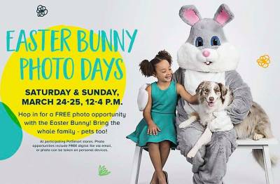 Free Photo with Easter Bunny at PetSmart (March 24 - 25)