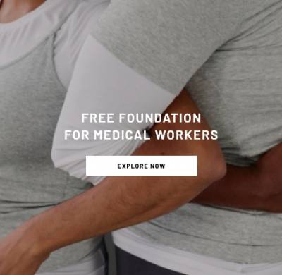 free piece of Foundation to every doctor, nurse, and medical worker 