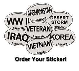 "I Served" Stickers