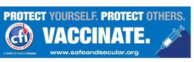 Free "Vaccinate" Stickers