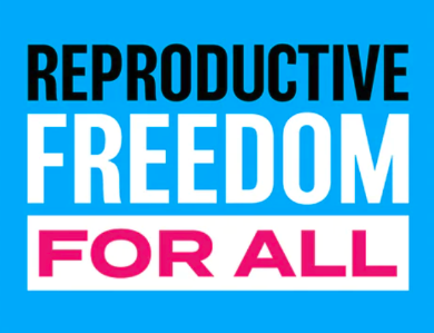 FREE "Reproductive Freedom For All" sticker!