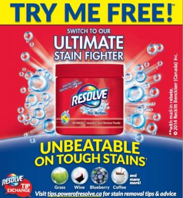 Free Resolve Stain Remover