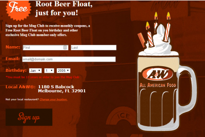 FREE Root Beer Float 