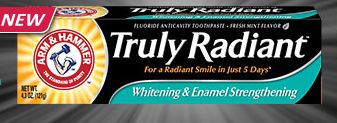 FREE Sample- Arm & Hammer Truly Radiant Toothpaste!