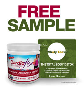 Free Sample of CardioFlex Q10 or Wholy Tea