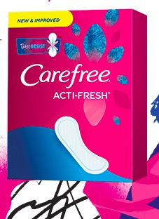 Free Sample of Carefree Acti Fresh Twist Resist Liners