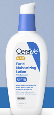 Free Sample of CeraVe AM Moisturizing Lotion with Sunscreen