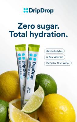 Free Sample of DripDrop Zero Hydration Relief two pack