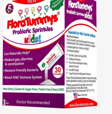 Free Sample of FloraTummys Sprinkle Powder Packets for Kids