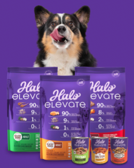 FREE sample of Halo Elevate all-new natural dog food