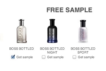 Free Sample of Hugo Boss Fragrances