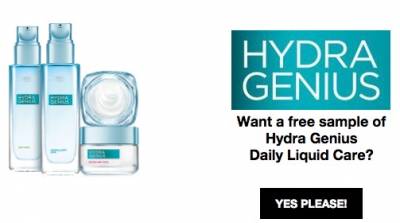 free sample of Hydra Genius Daily Liquid Care