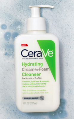 Free Sample of Hydrating Cream-to-Foam Cleanser