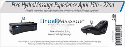 Coupon: Free Sample HydroMassage For Tax Week At Planet Fitness