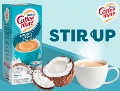 Free Sample of NEW Coffee mate® Coconut Créme flavored creamer.