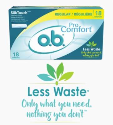 Free Sample of o.b.® PRO COMFORT® Regular Tampons