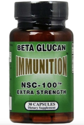 FREE Sample Packet of ten NSC-100 MG Glucan capsules