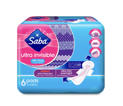 Free Sample of Saba Pantiliners and Pads