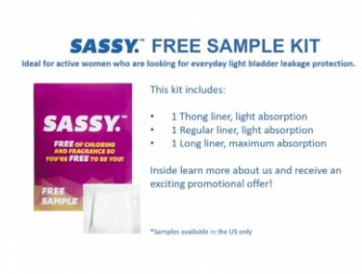 Free Sample of Sassy Liner Bladder Leakage Protection