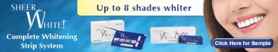 Request Free  Sample Sheer White Complete Whitening Strip System