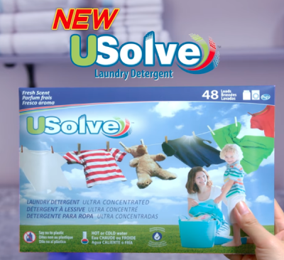 Free Sample of USolve Laundry strips