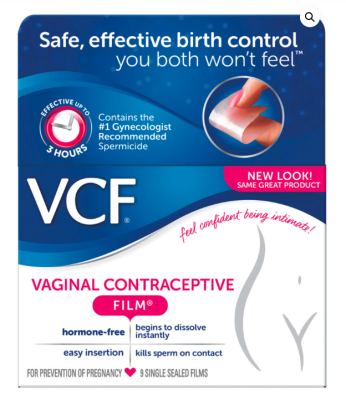 Free Sample of VCF Vaginal Contraceptive Film
