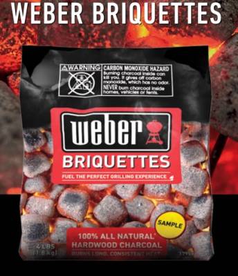 Free Sample of Weber Briquettes