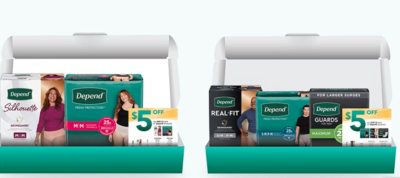 Free Samples of Depend incontinence products