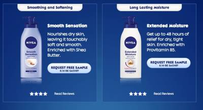 Free Samples from Nivea