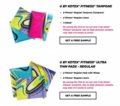 Free Samples from U by Kotex