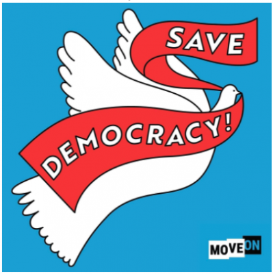 FREE "Save Democracy" sticker!